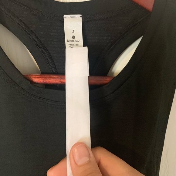 🟠SOLD🟠Lululemon Swiftly Speed Tank *Cinch -Blac - Picture 4 of 8